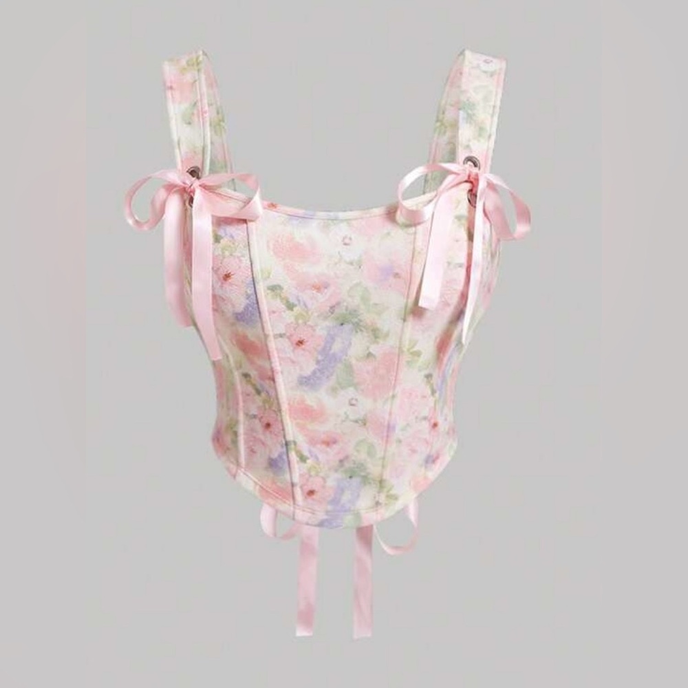 Floral S Corset Top